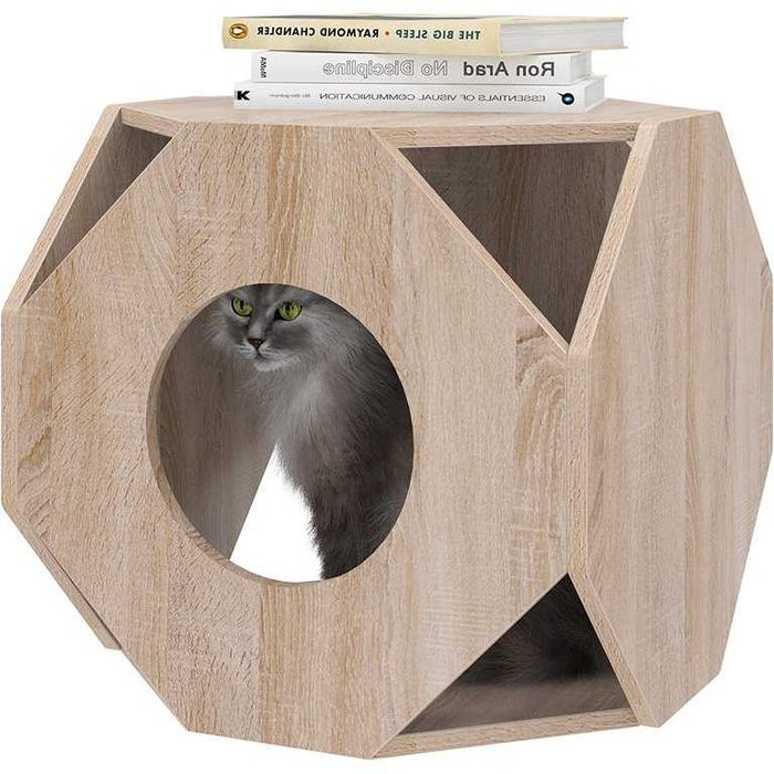 Нощно шкафче и къща за котки