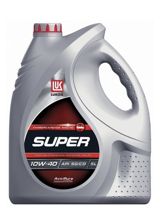 Моторное масло Полусинтетическое ЛУКОЙЛ SUPER 10W-40 5 л