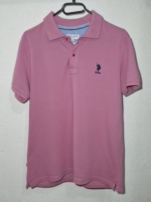 Мъжка тениска с яка USPA размер М