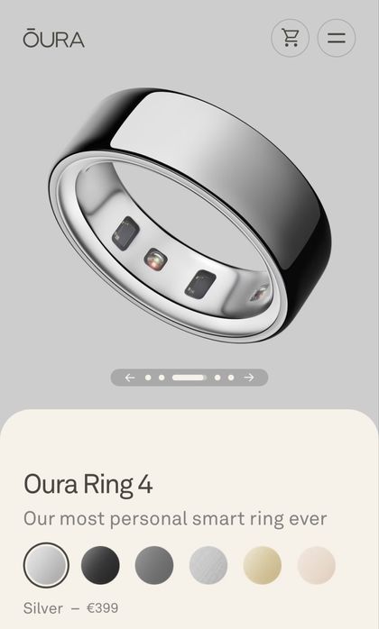 Oura ring 4 silver