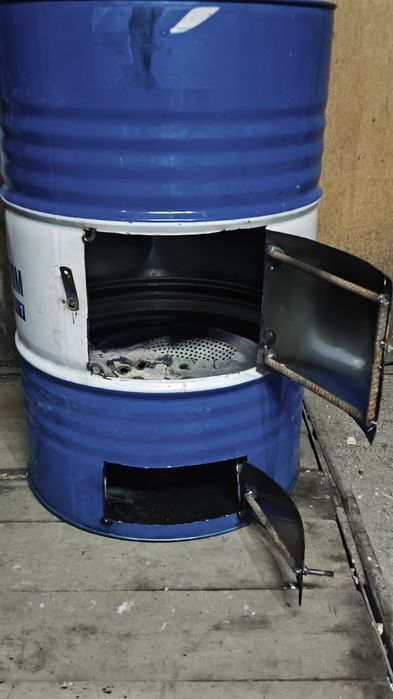 Печь.  Буржуйка.