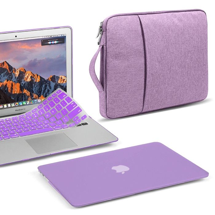 Carcasa Protectie plastic Macbook Air A1466 A1369 - mov violet lavanda