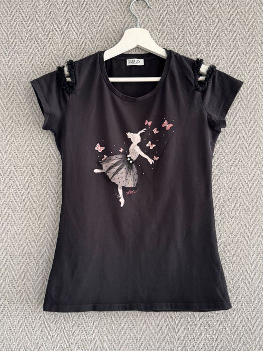 Дамска черна тениска Liu Jo