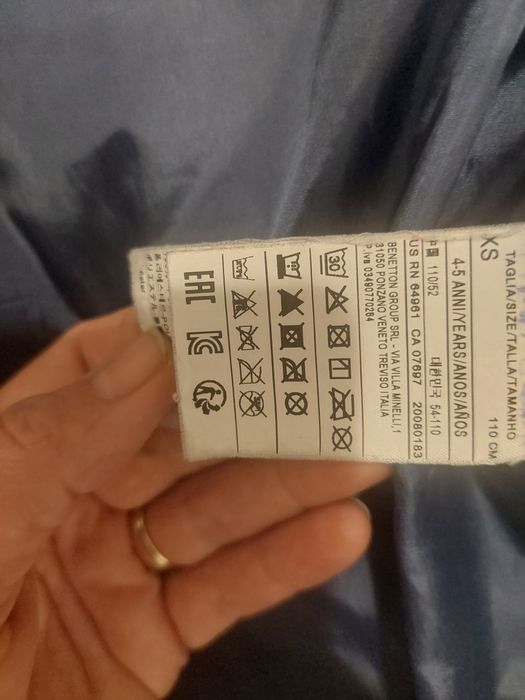 Geaca groasa Benetton 4-6 ani