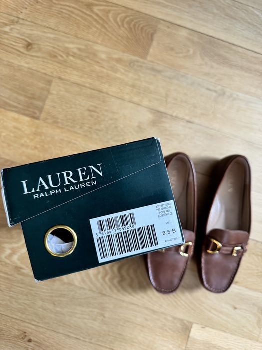 Оригинални кожени мокасини Ralph Lauren