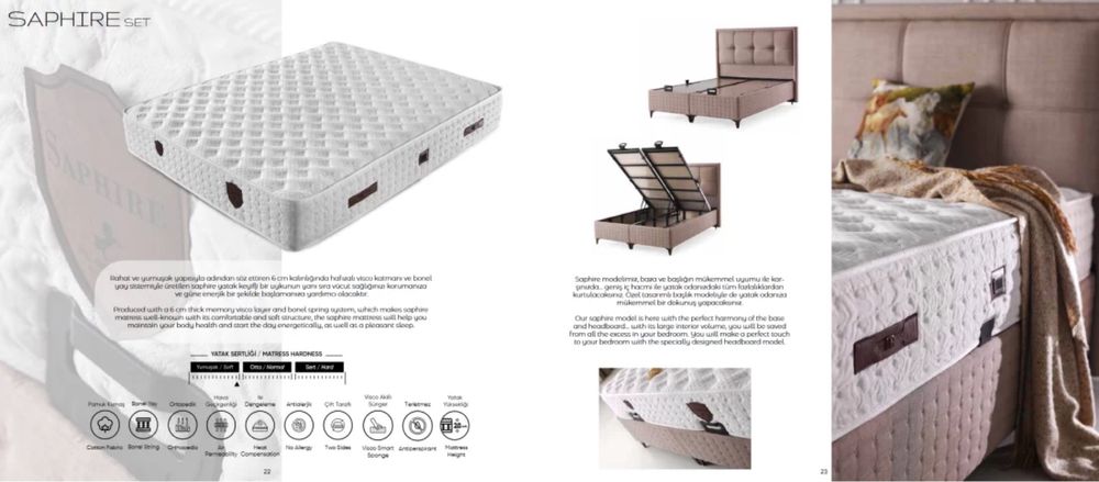 Тапицирано легло Saphire