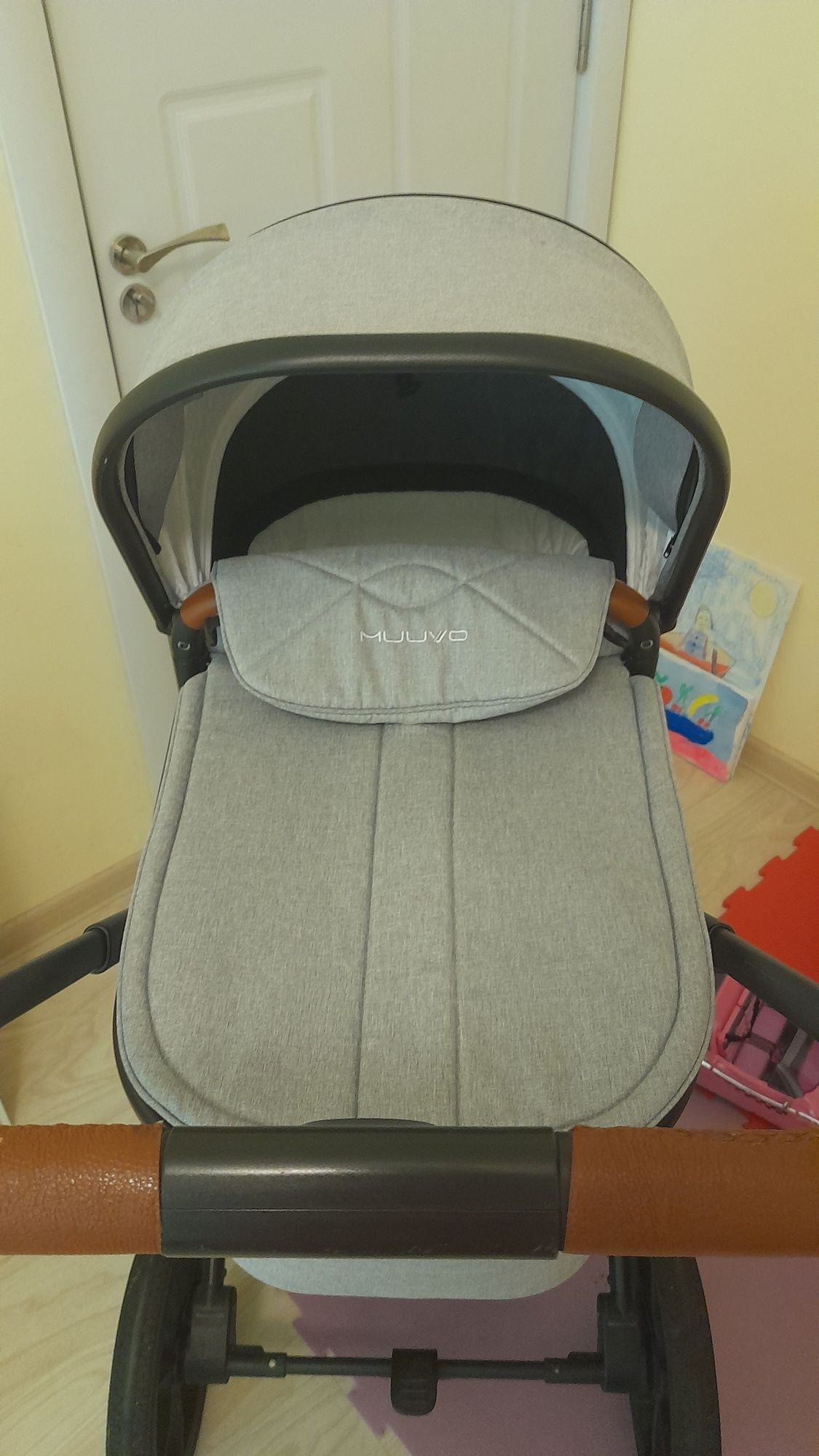 Бебешка количка Muuvo Slick  2 в 1 - Grey Lush