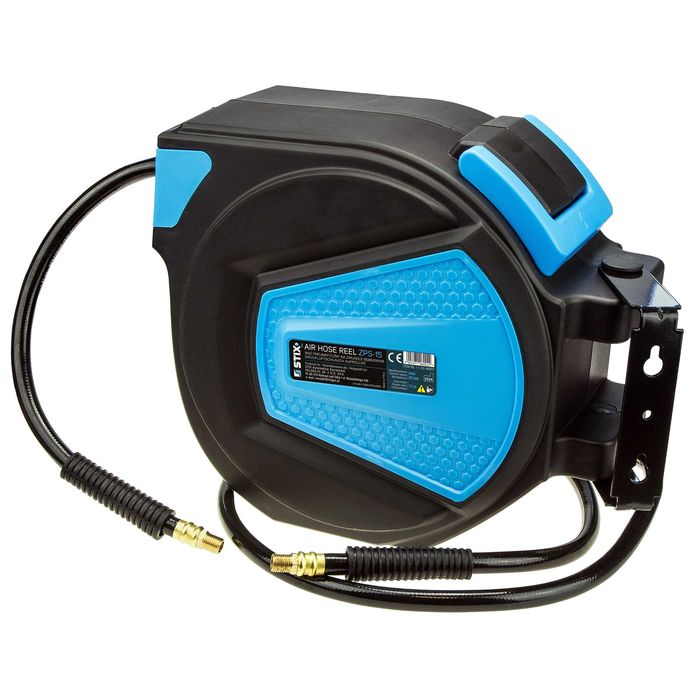 Автоматична макара с маркуч за въздух, 15 метра STIX