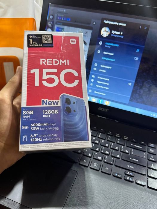 Redmi 15c 8/128 garantiya