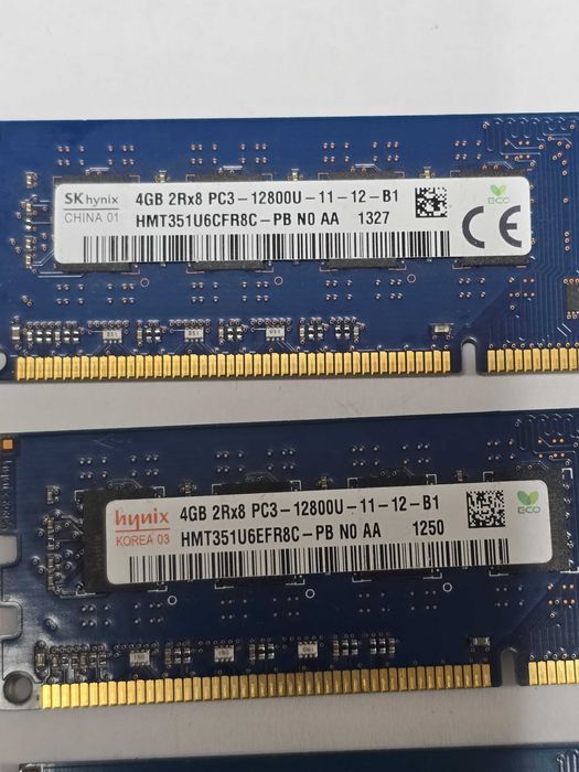 Memorie RAM desktop Hynix 4GB PC3-12800U DDR3 1600MHz