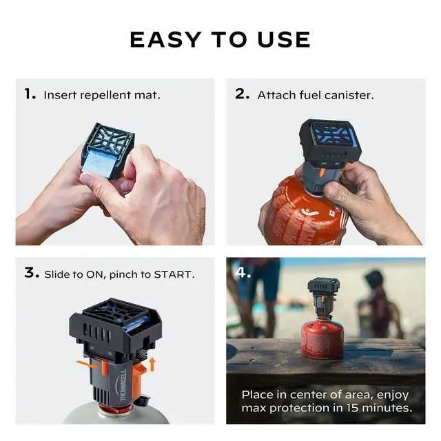 Dispozitiv Anti-Tantari ThermaCELL BackpackerMosquitoRepeller,sigilat