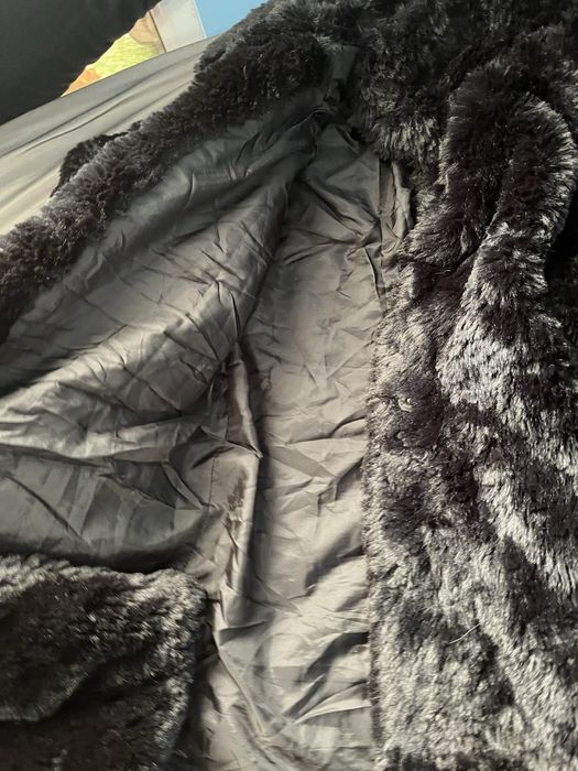 Черно палто носено 1 път