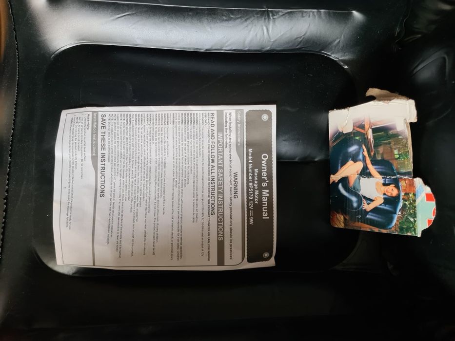 Fotoliu masaj gonflabil