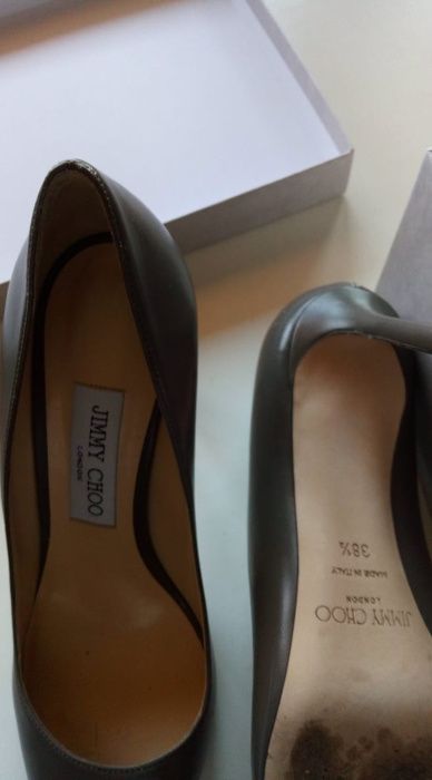 Елегантни обувки Jimmy Choo, номер 38,5 с ток 9 см