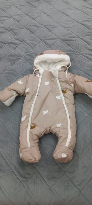 Зимний комбинезон с коконом для новорожденного
