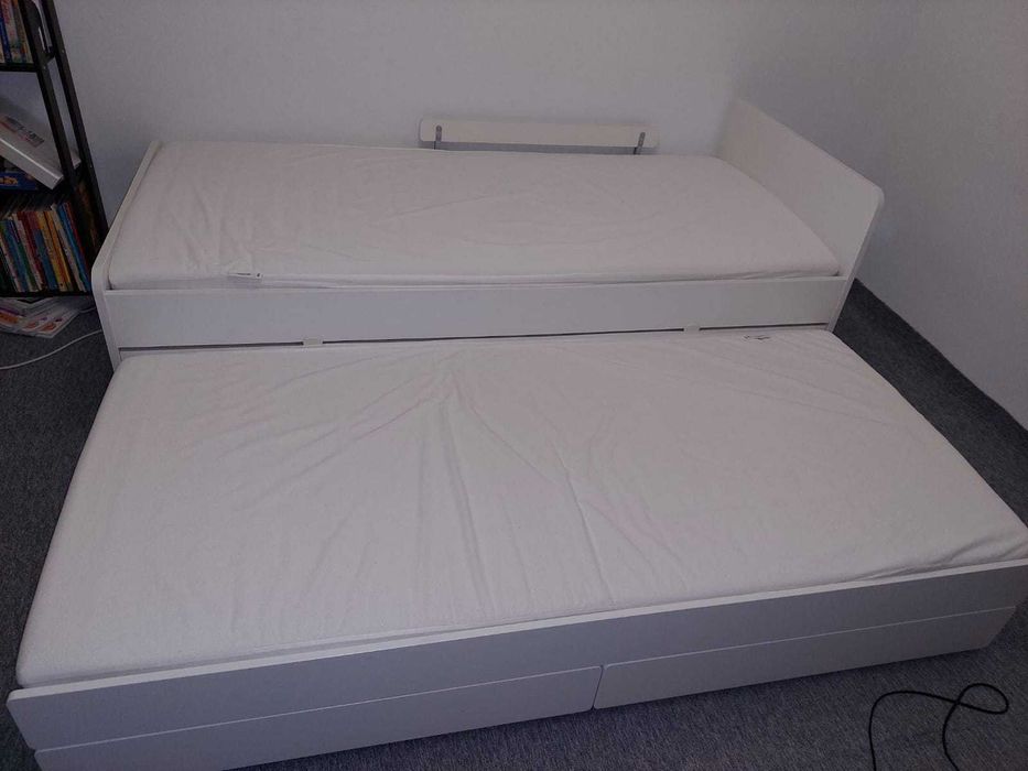 Pat (cadru) intretinut si confortabil, 90x200 cm, IKEA SLÄKT