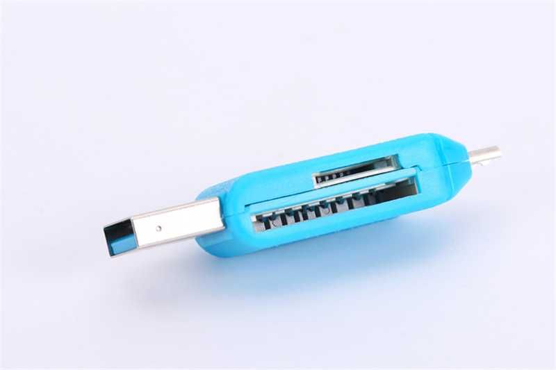 Универсален четец за SD и Micro SD карти памет-USB и micro usb портове