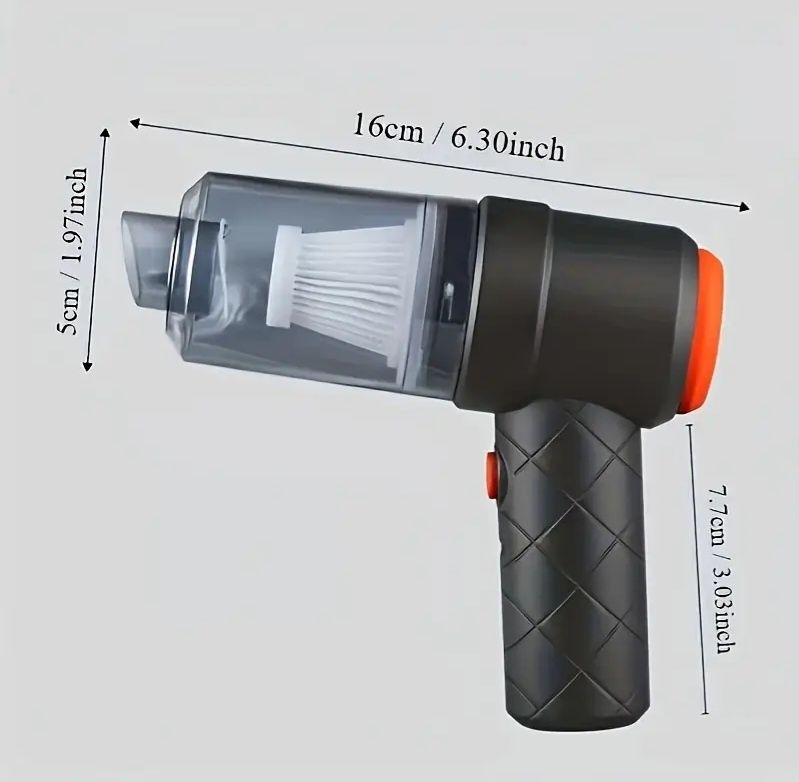 Малка мощна Безжична автомобилна прахосмукачка 2800mAh Гаранция 24 м.