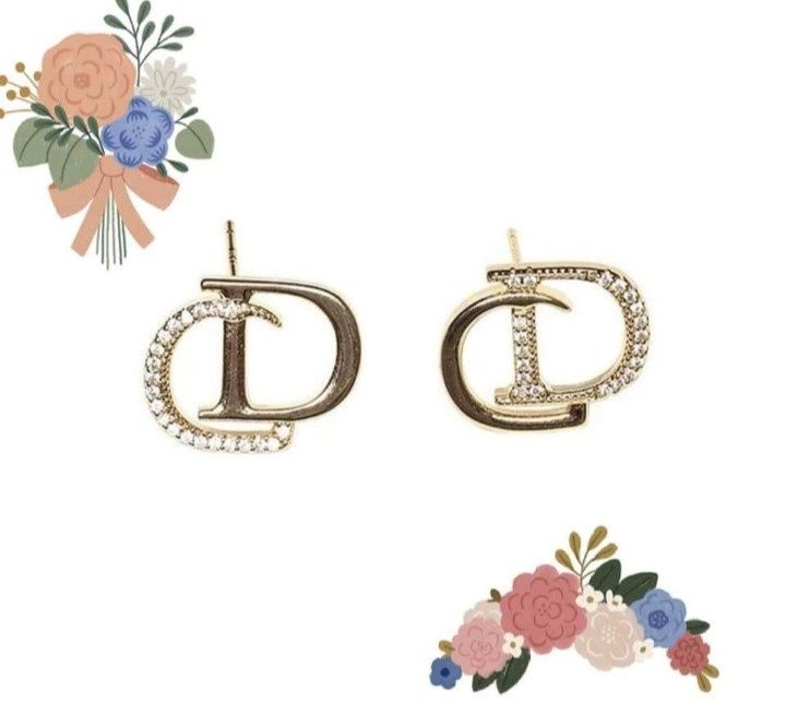 Cercei Dior otel inoxidabil/strass/Italia