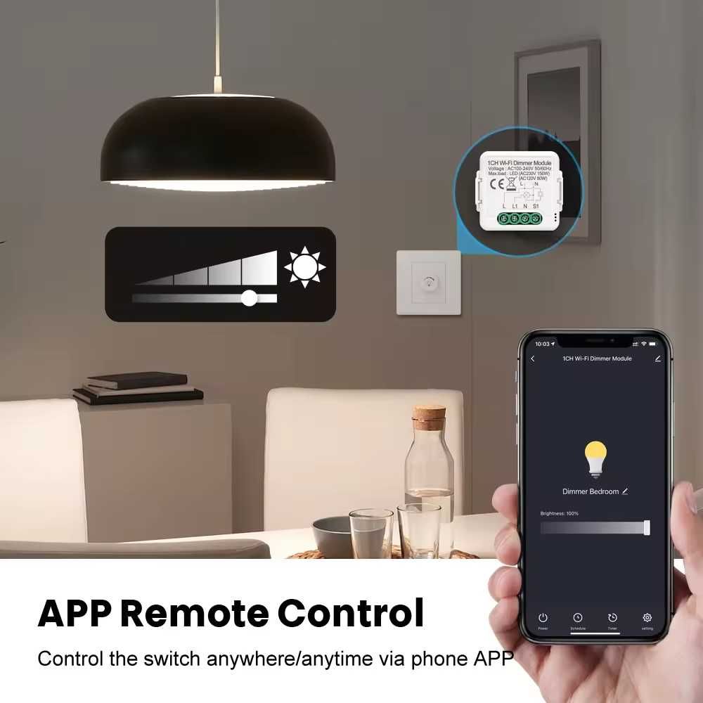 AVATTO N-DMS01 Wi-Fi ∎Димируем∎ модул за контрол на светлината 1|2 C