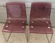 2 scaune Thonet cu marca, fara niciun defect+2 inox/plexiglasig