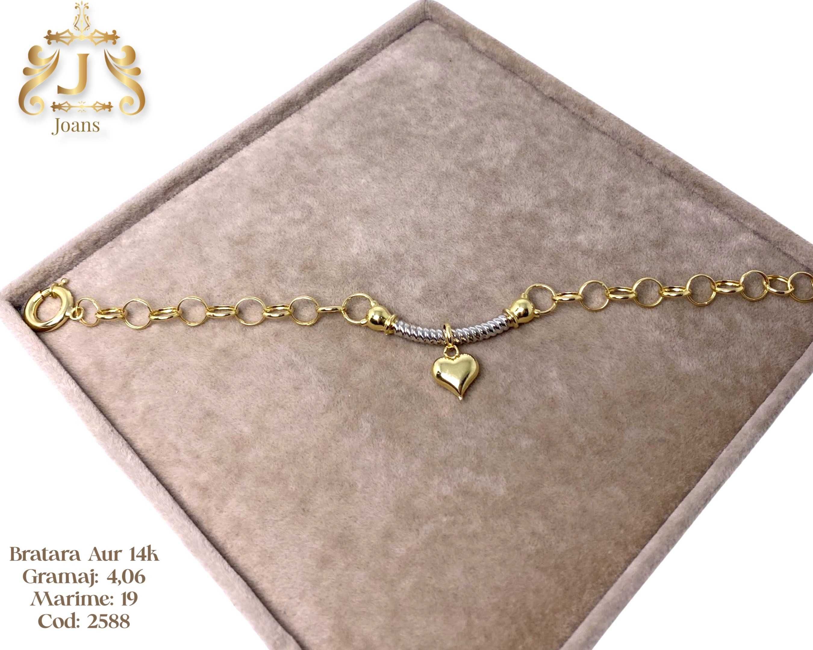 (2595) Bratara Aur 14k, 4,07 grame FB Bijoux Euro Gold