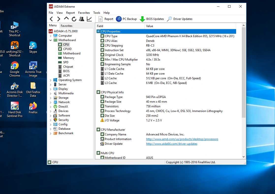 asus + AMD Phenom II X4 955 + 2x2gb ddr3