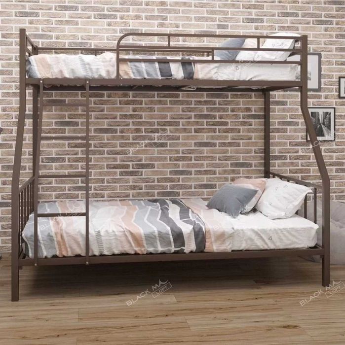 Двухъярусная Металл Кровать KOSMOS, loft krovat, metall, Темир кравать