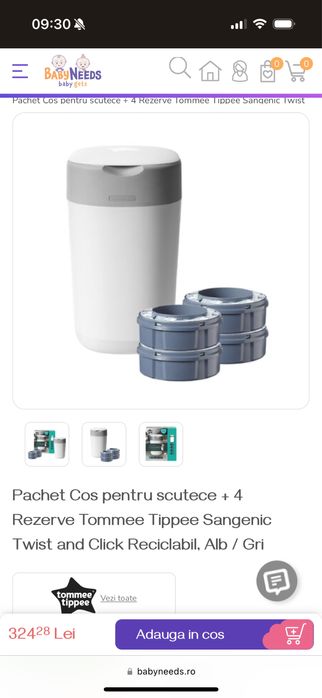 Cos Tommee Tippee Twist & Click White