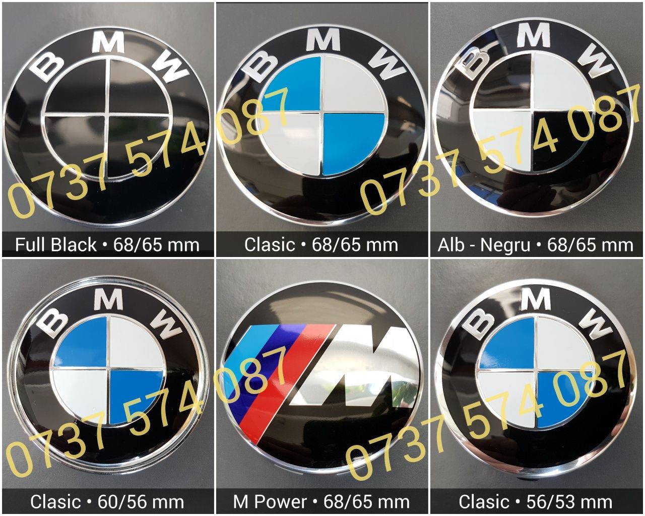 Capace jante BMW si embleme BMW Seria 1 2 3 4 5 X1 X3 X5 X6