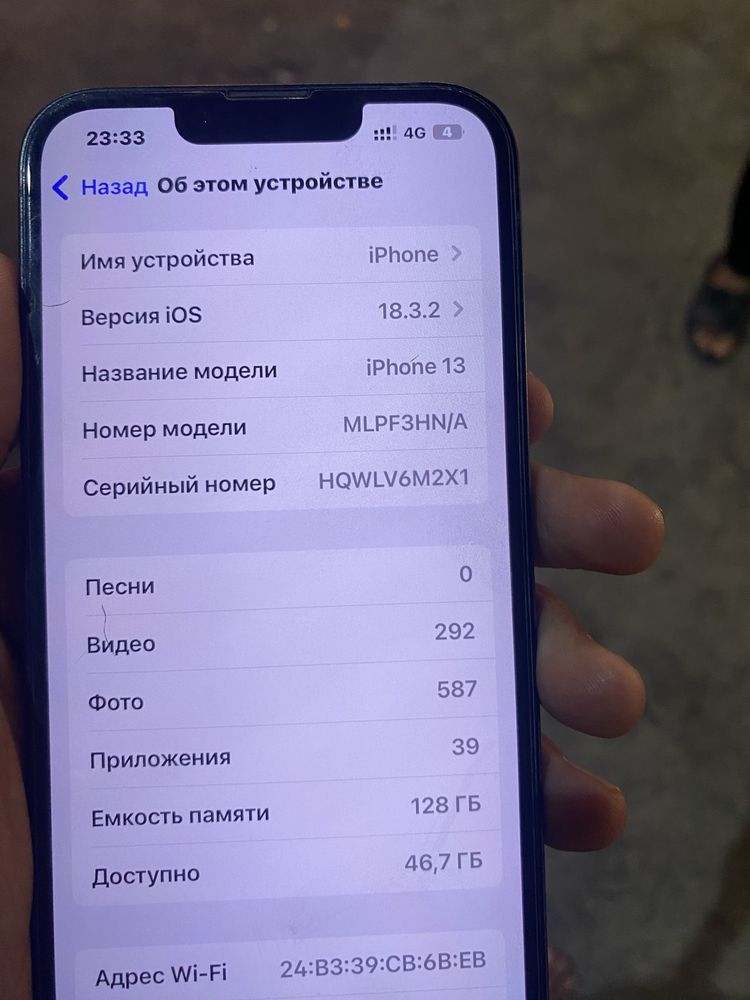 iPhone 13 синий iPhone