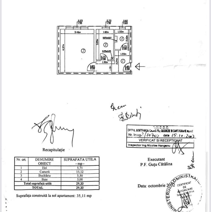 Apartament o cameră și loc de parcare alocat în Dărmănești