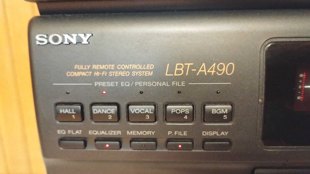 radio casetofon amplificator tuner eq linie Sony lbt a490 cu telecom