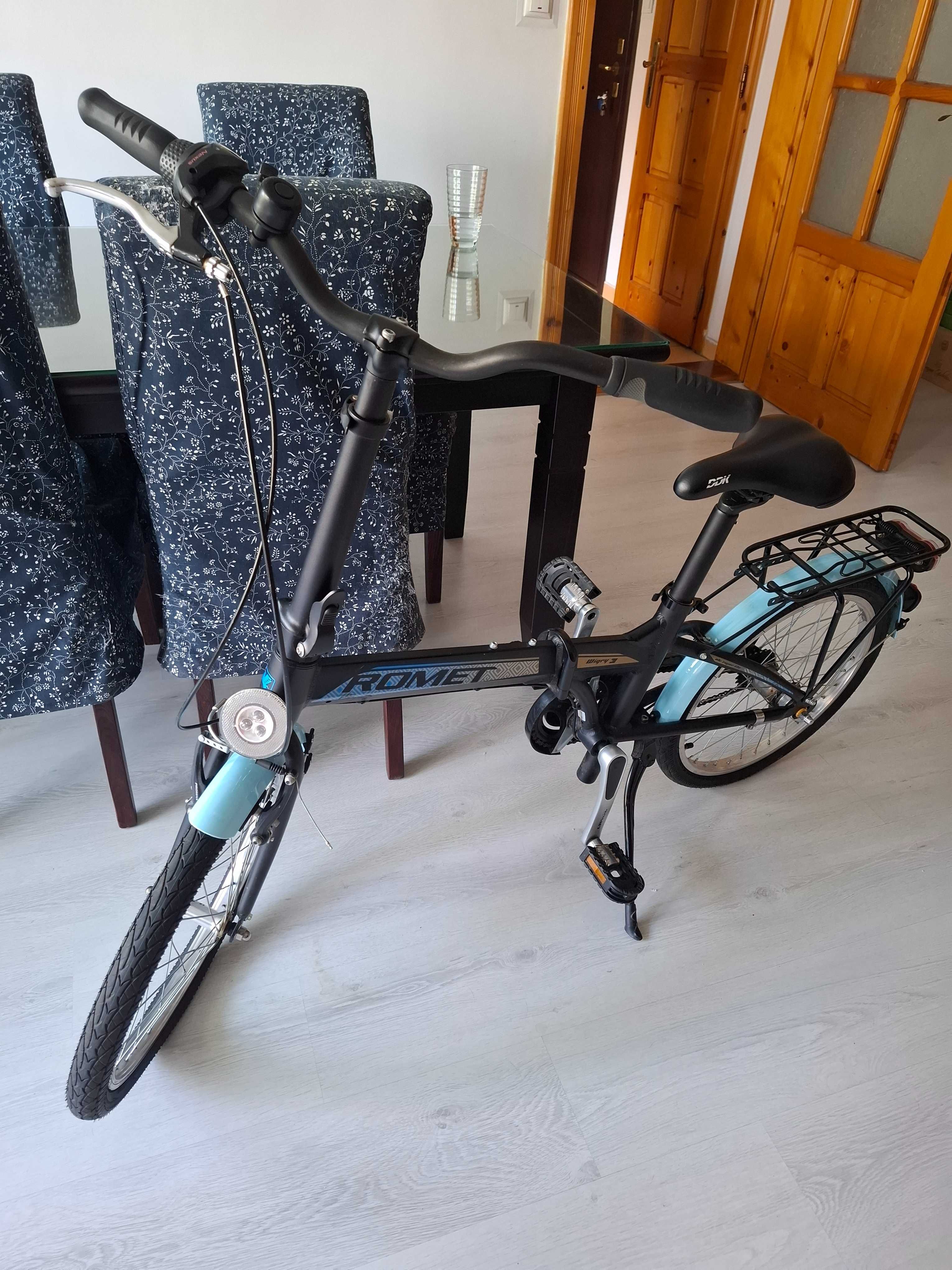 Excepțional.bicicleta pliabila Romet Wigry Clasic în stare impecabila.