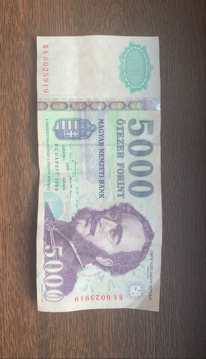 Bancnota 5000 forinti