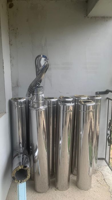 Burlan de inox pentru sobe .