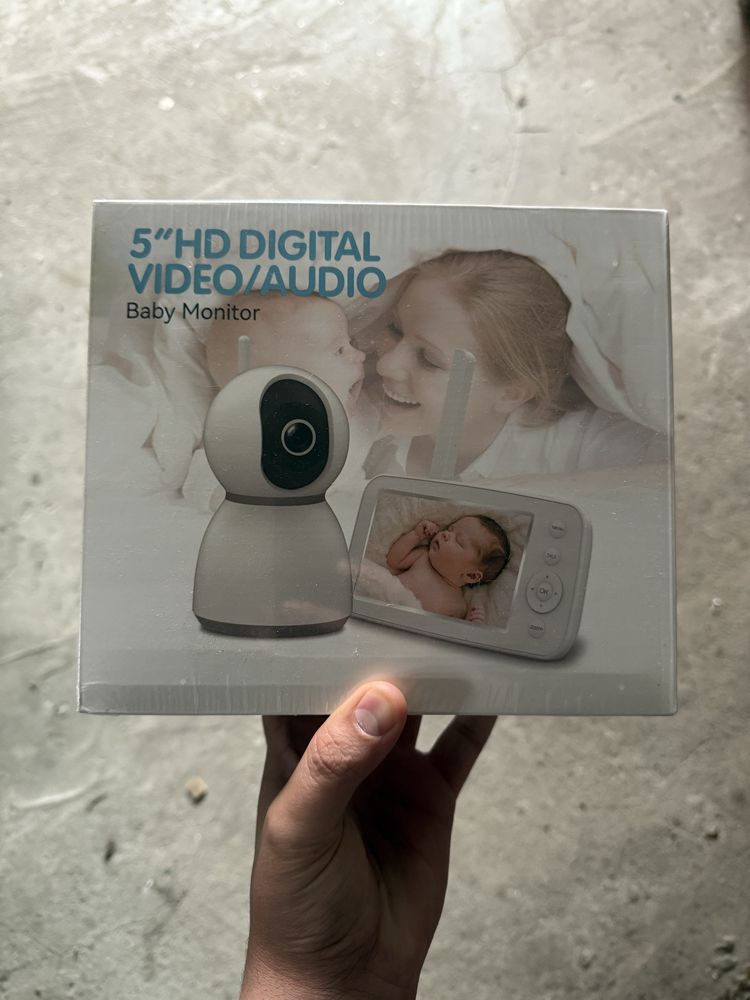 Monitor video pentru bebeluși 5” HD Digital, cu funcții avansate (nou)
