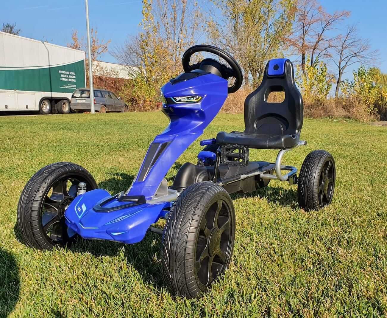 Kart cu pedale pt copii Grand Ride (1502) Albastru