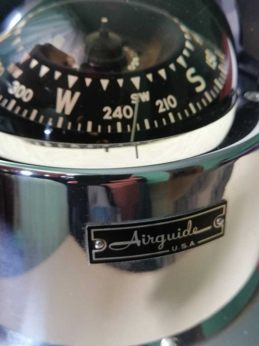 Busola profesionala vintage navala americana Airguide 1976