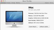 imac 20 inch, 2 buc, early 2008/2009, mouse inclus, fără tastatură