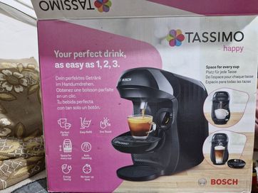 Еспресо машина, BOSCH Tassimo Happy TAS1002, 0.7л, 1400W, черна