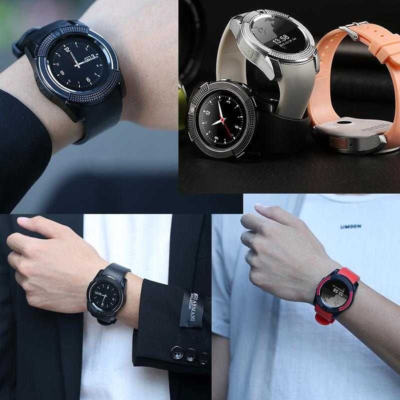 Смарт часовник Smart watch V8 с bluetooth, камера и SIM карта