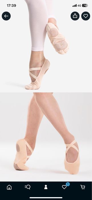 Demi- poante voal strech balet, fete, masura 37