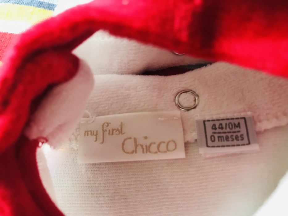 Коледни пижамки chicco за новородено, размер 44