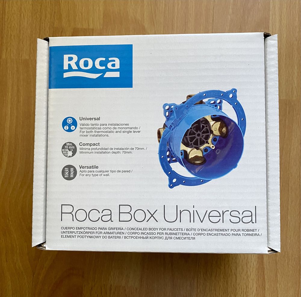 Вграден смесител за душ Roca NAIA +RocaBox+BE FRESH ROCA