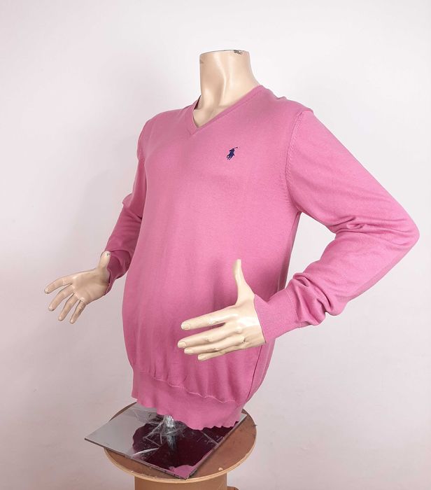 Polo Ralph Lauren V-Neck Cotton - Оригинален мъжки пуловер размер L