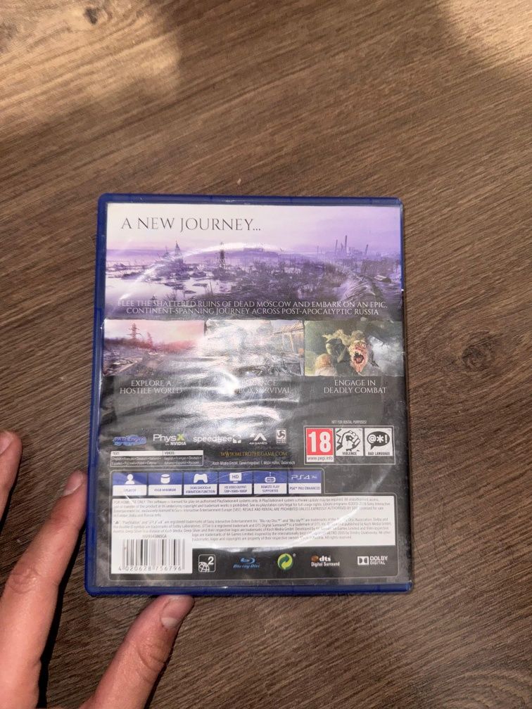 Продам игры на ps4 Ancharted и Метро