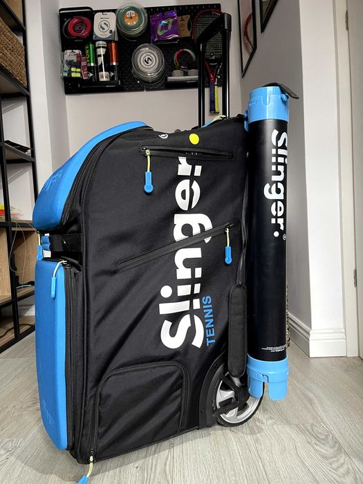 Vând mașină de aruncat mingi de tenis/padel Slinger Bag