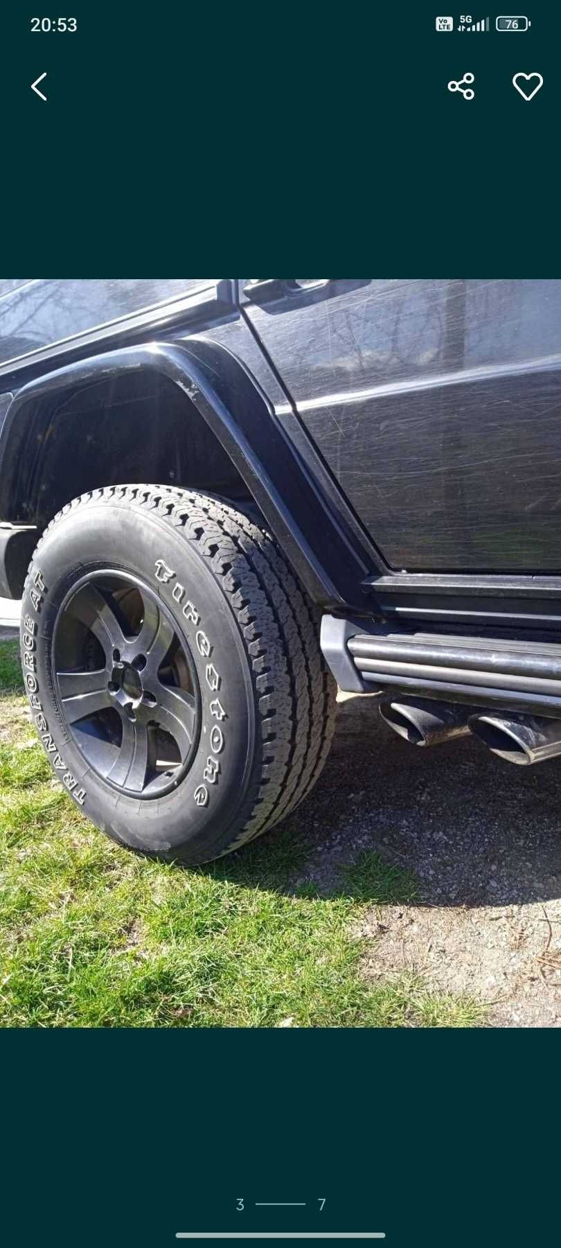 Гуми Firestone 275/70 R18 и джанти 18цола, 5Х130 G class