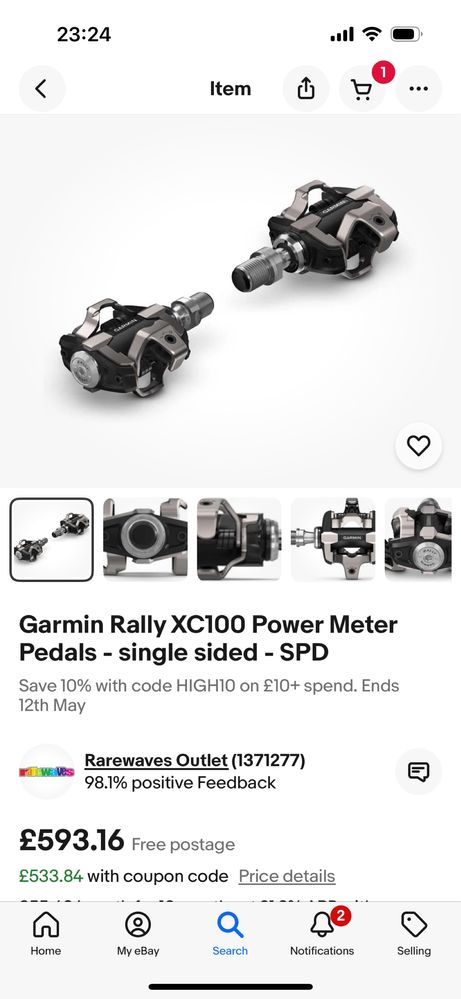 Garmini spd meter pover